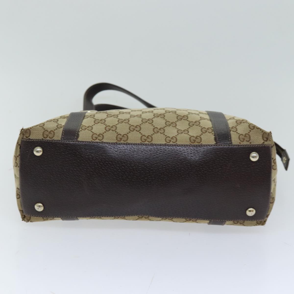 GUCCI GG Canvas Tote Bag Beige 141470 76109