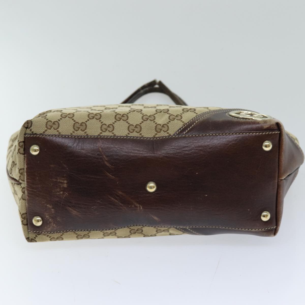 GUCCI GG Canvas Tote Bag Beige 169946 76110