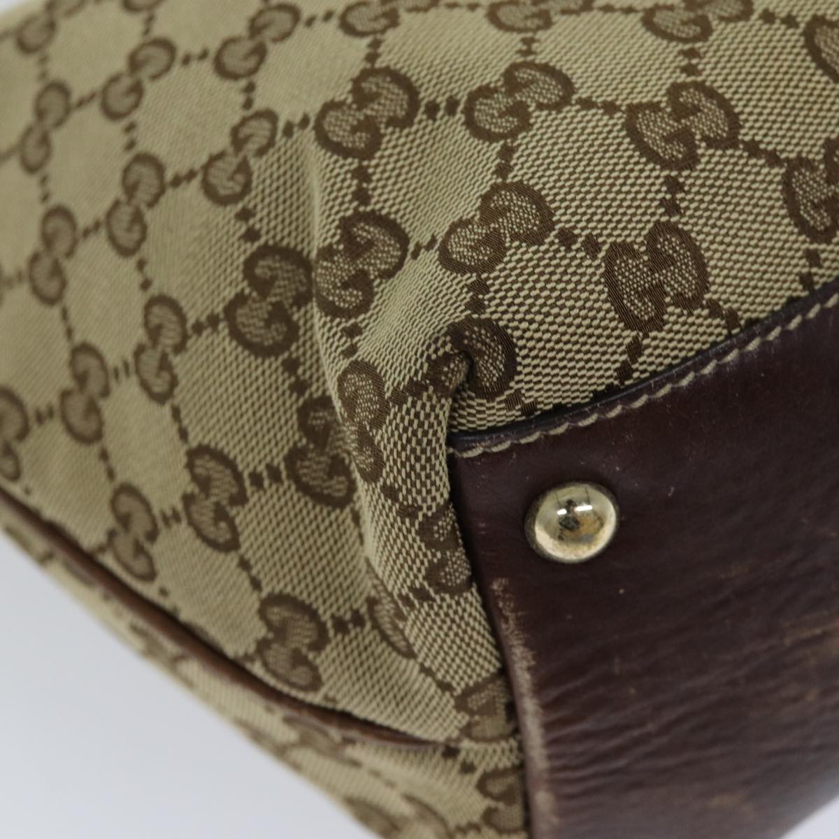 GUCCI GG Canvas Tote Bag Beige 169946 76110