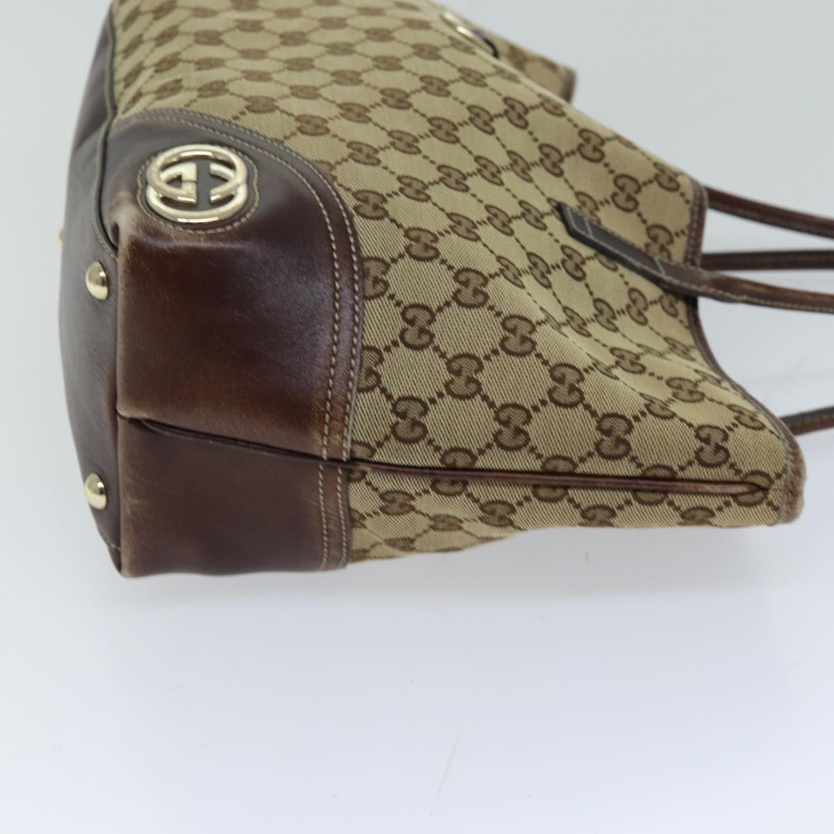 GUCCI GG Canvas Tote Bag Beige 169946 76110