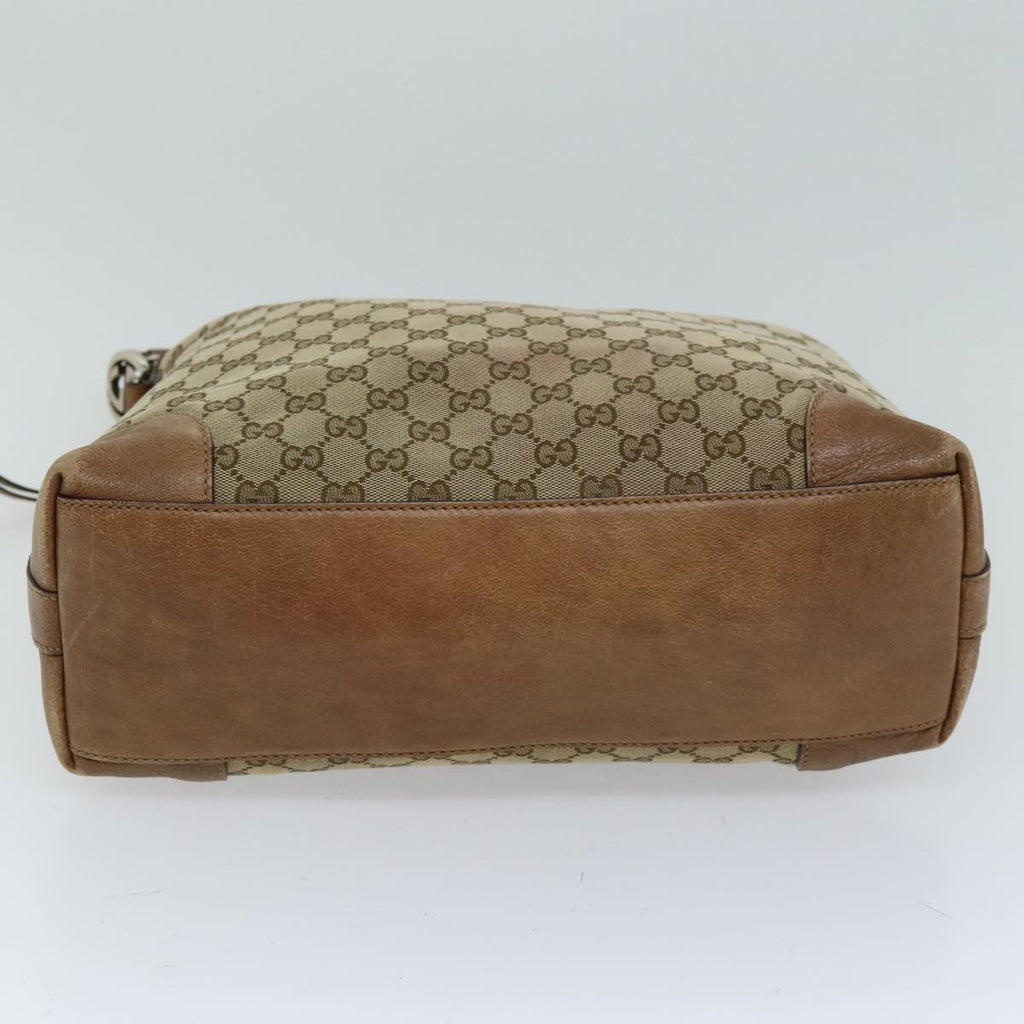 GUCCI GG Canvas Shoulder Bag Beige 326514 76112