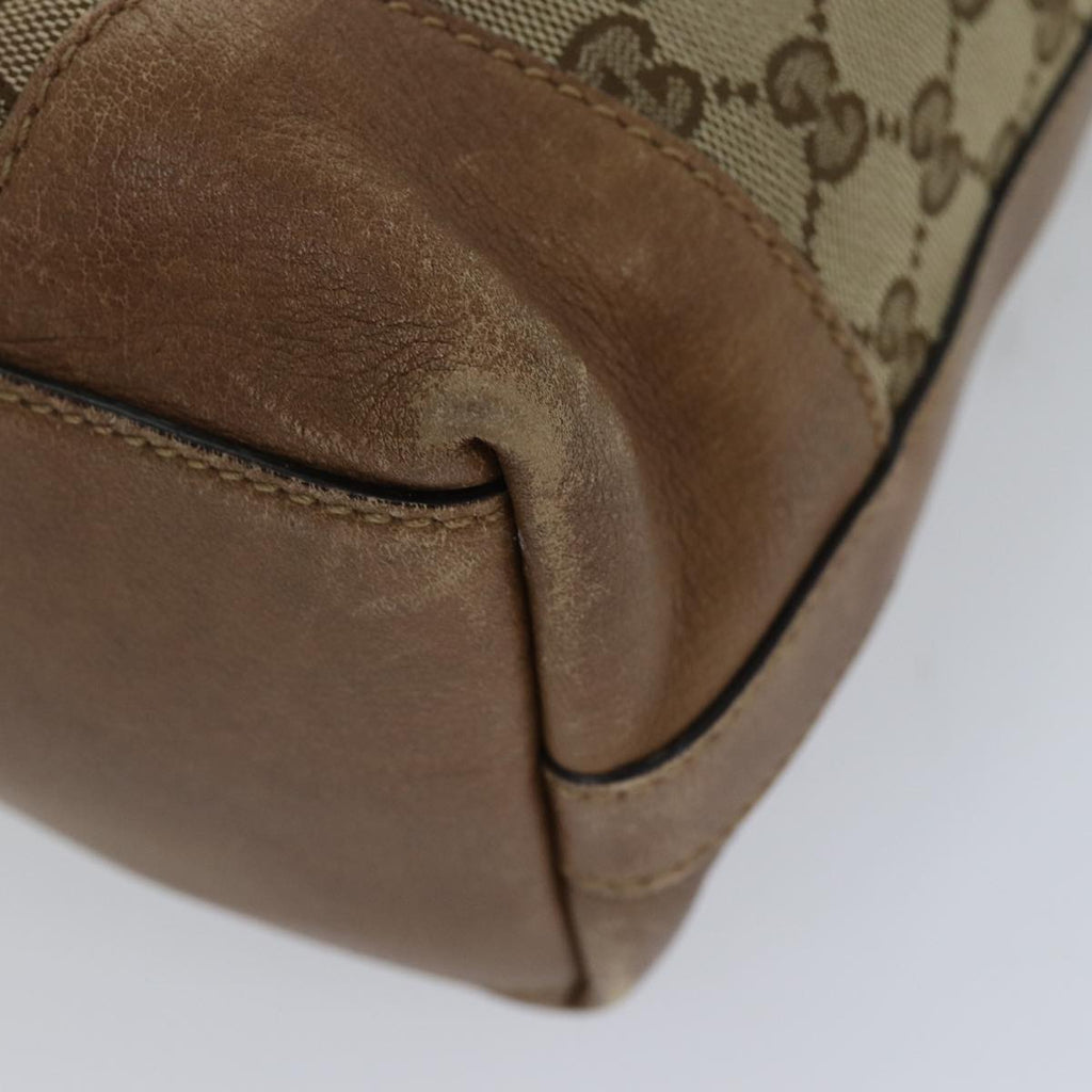 GUCCI GG Canvas Shoulder Bag Beige 326514 76112