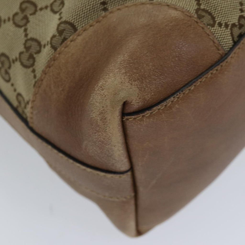 GUCCI GG Canvas Shoulder Bag Beige 326514 76112