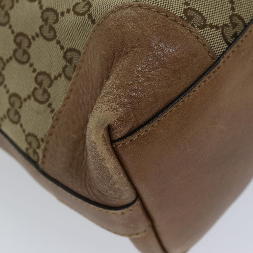 GUCCI GG Canvas Shoulder Bag Beige 326514 76112