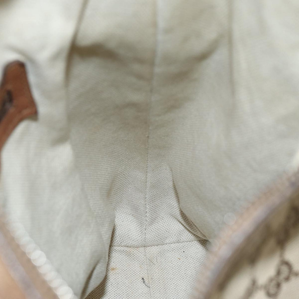 GUCCI GG Canvas Shoulder Bag Beige 326514 76112