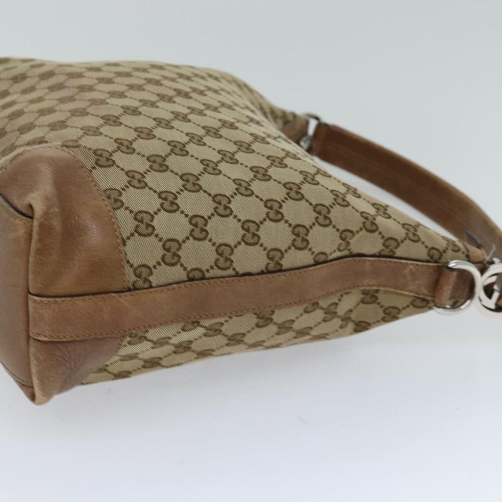 GUCCI GG Canvas Shoulder Bag Beige 326514 76112
