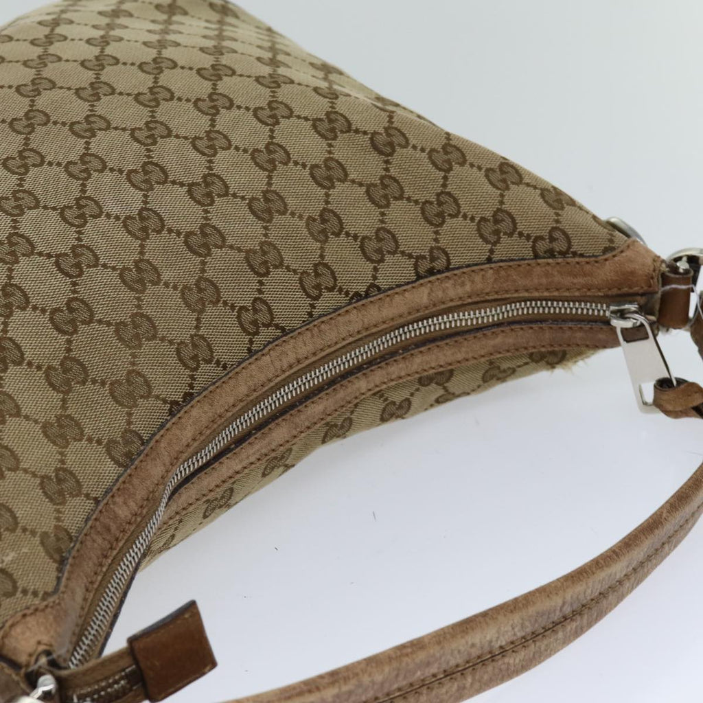 GUCCI GG Canvas Shoulder Bag Beige 326514 76112