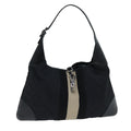 GUCCI GG Canvas Jackie Shoulder Bag Black 0014075 76114