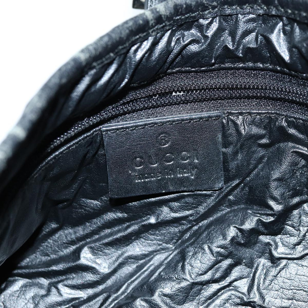 GUCCI GG Canvas Jackie Shoulder Bag Black 0014075 76114