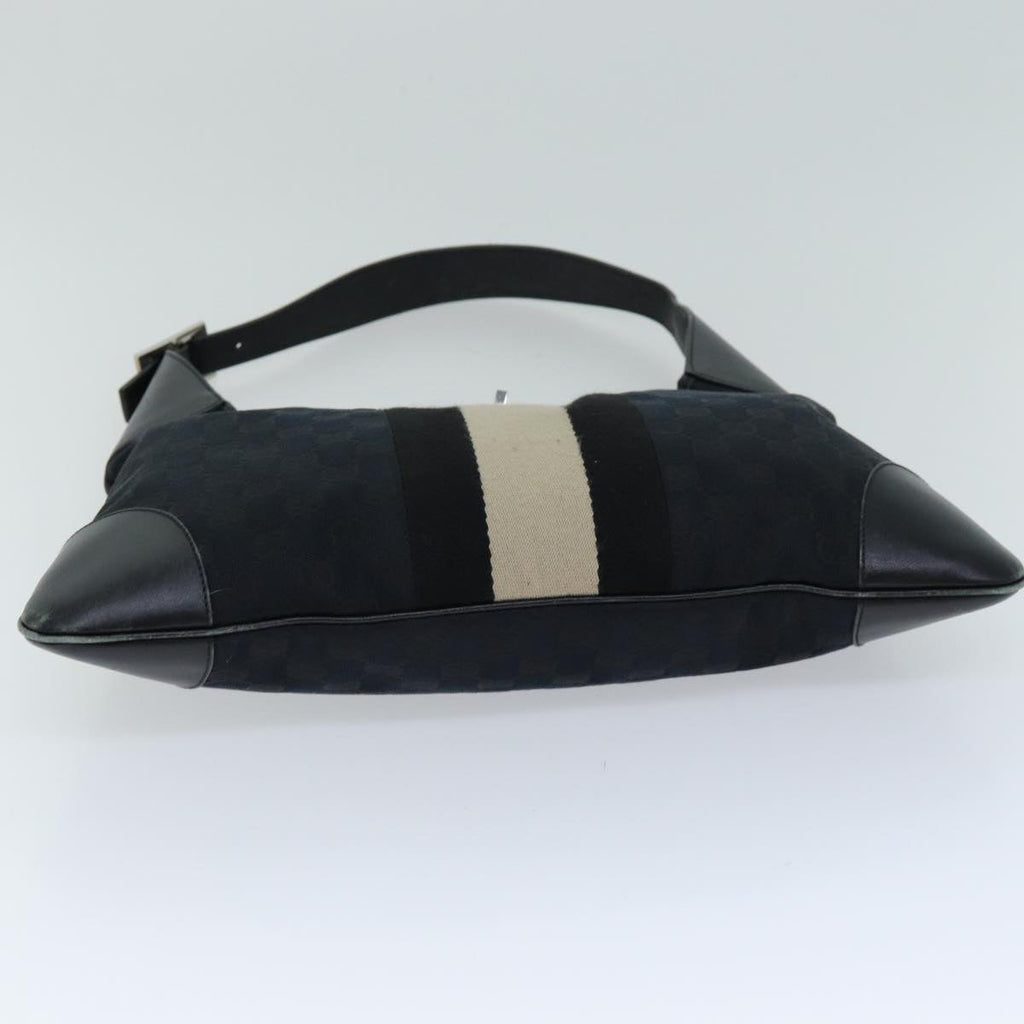 GUCCI GG Canvas Jackie Shoulder Bag Black 0014075 76114