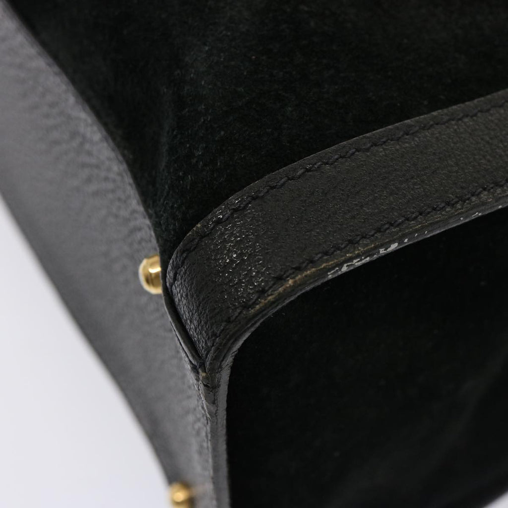 GUCCI Bamboo Tote Bag Suede Leather Black 002 0260 2615 76121