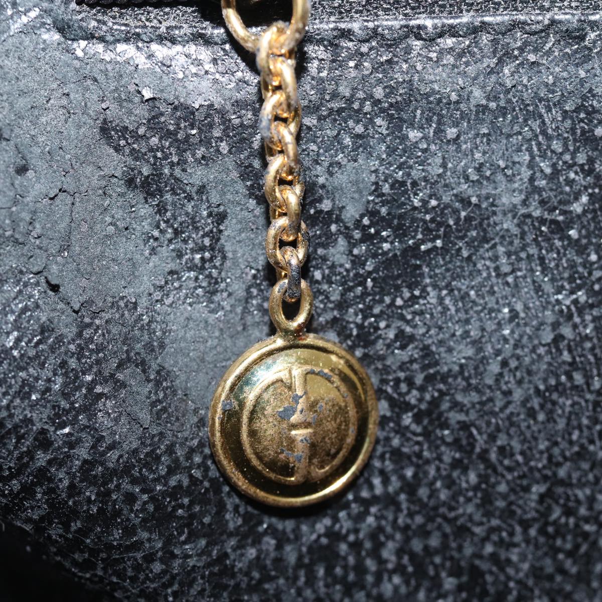 GUCCI Hand Bag Leather Black 000 1186 0289 76158
