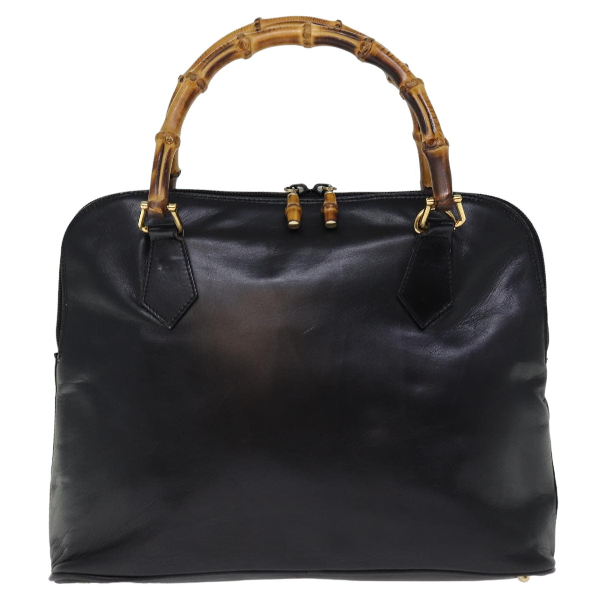 GUCCI Hand Bag Leather Black 000 1186 0289 76158