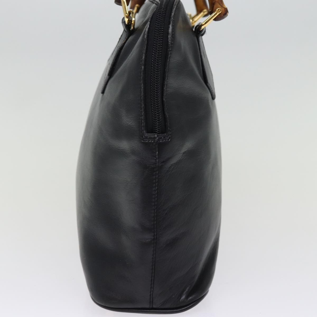 GUCCI Hand Bag Leather Black 000 1186 0289 76158