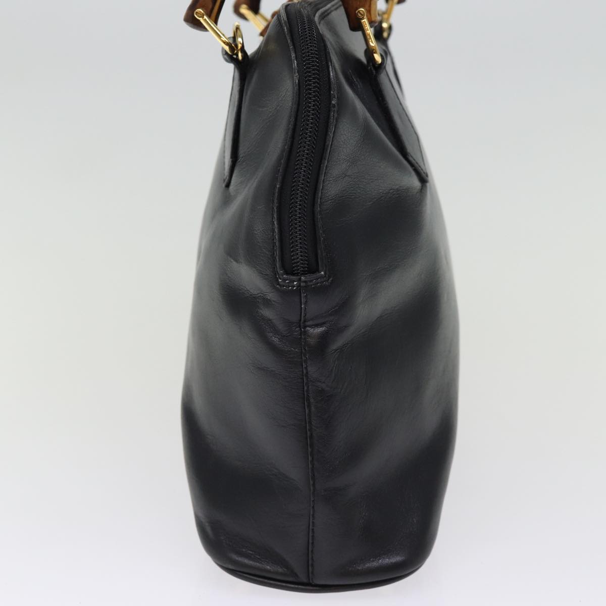 GUCCI Hand Bag Leather Black 000 1186 0289 76158