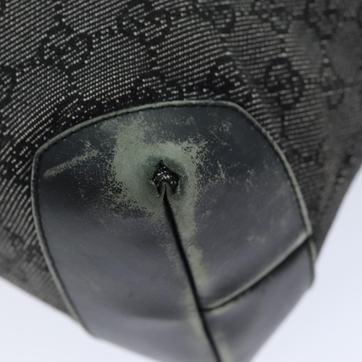 GUCCI GG Canvas Tote Bag Black 28892 76162