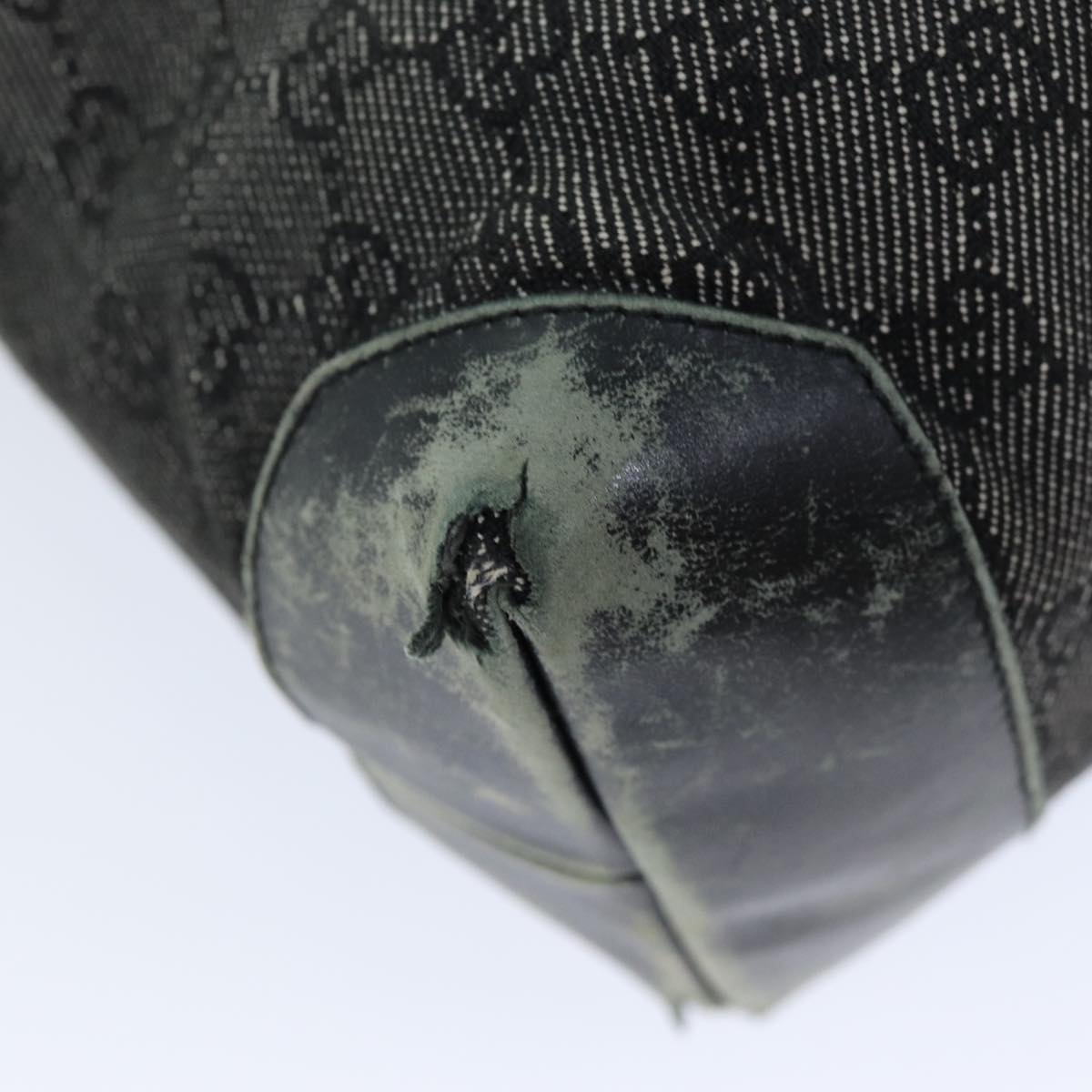 GUCCI GG Canvas Tote Bag Black 28892 76162