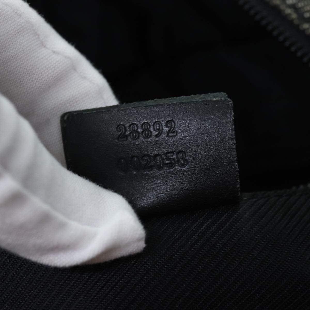GUCCI GG Canvas Tote Bag Black 28892 76162