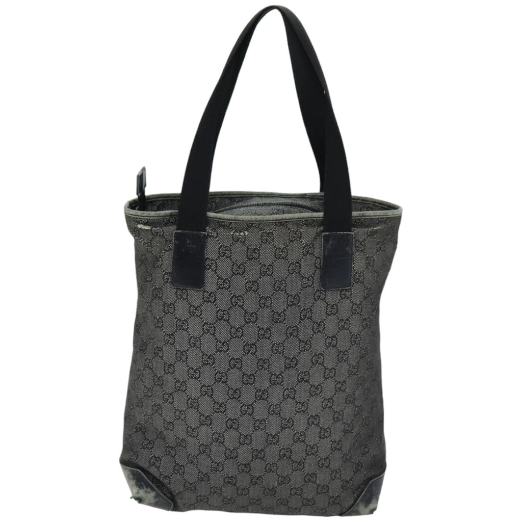 GUCCI GG Canvas Tote Bag Black 28892 76162