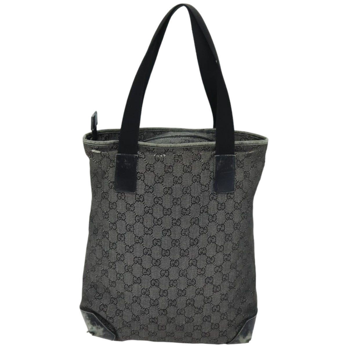 GUCCI GG Canvas Tote Bag Black 28892 76162