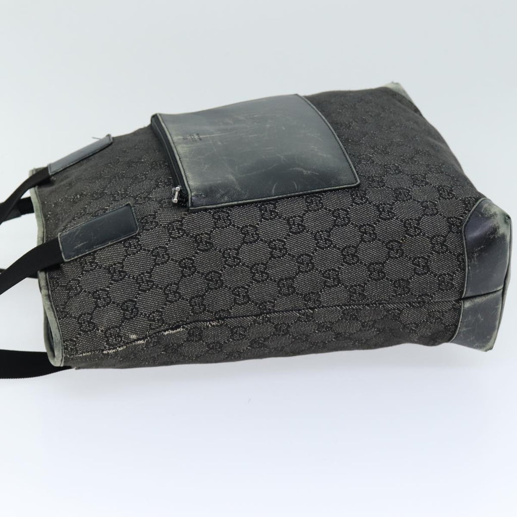 GUCCI GG Canvas Tote Bag Black 28892 76162