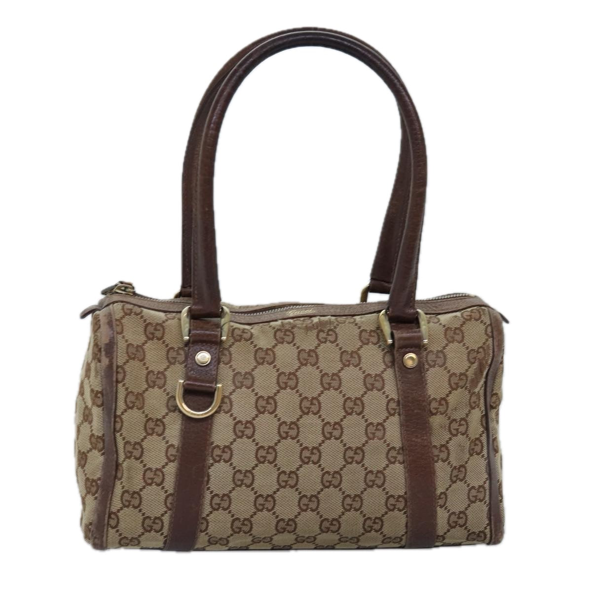 GUCCI GG Canvas Hand Bag Beige 130942 76164