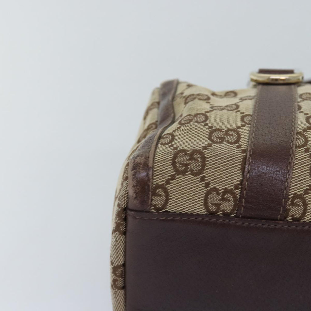 GUCCI GG Canvas Hand Bag Beige 130942 76164