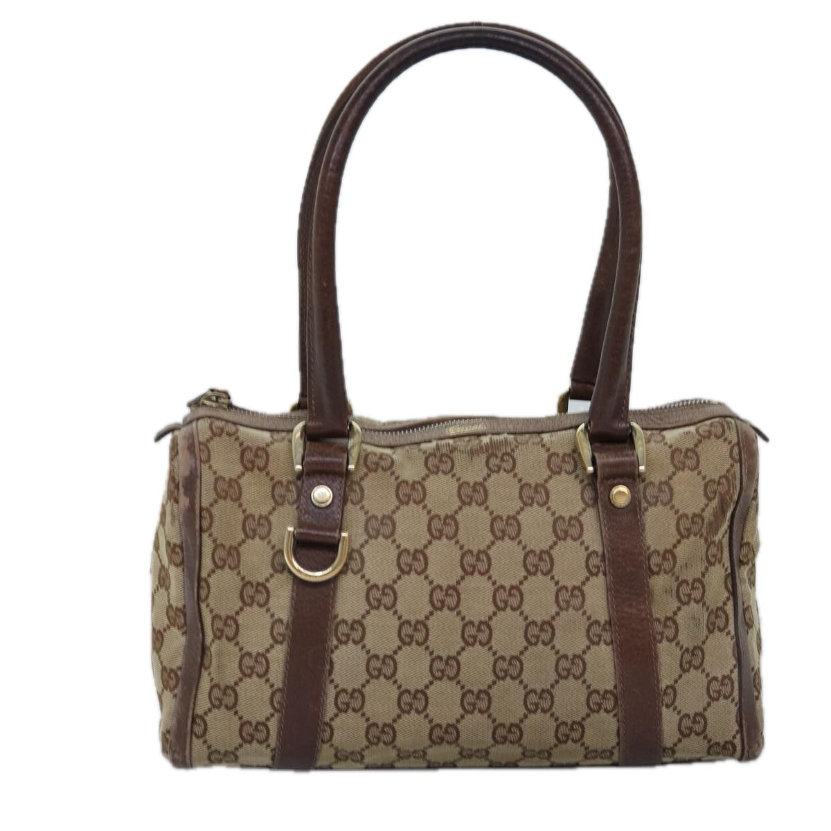 GUCCI GG Canvas Hand Bag Beige 130942 76164