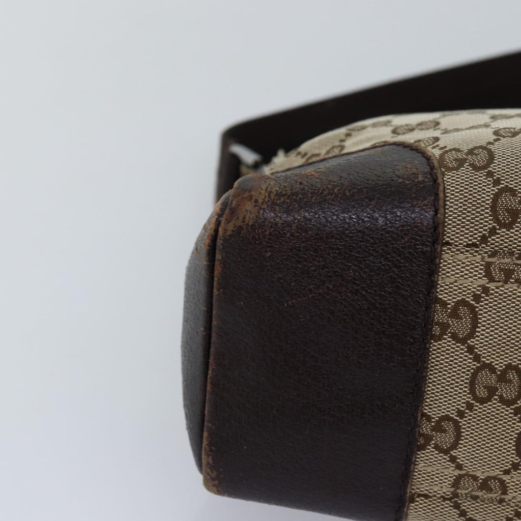 GUCCI GG Canvas Shoulder Bag Beige 114273 76165