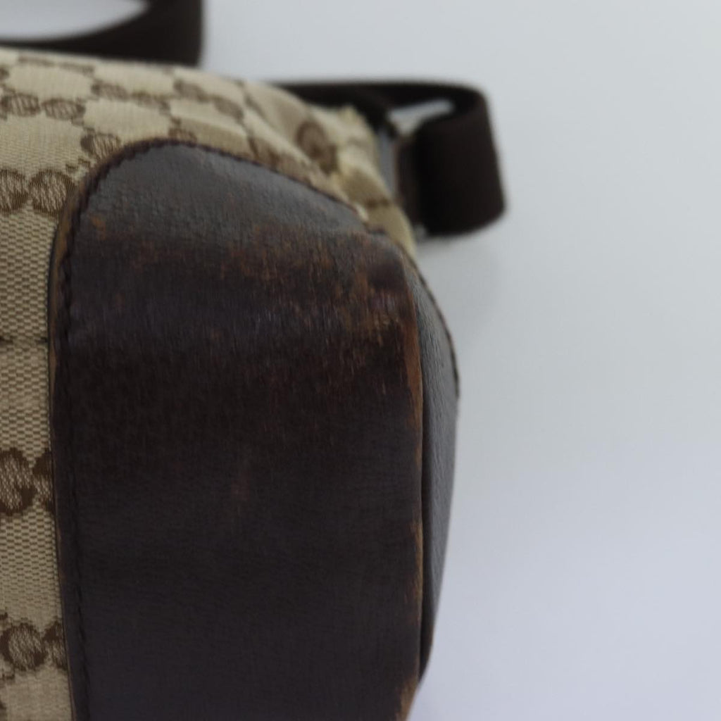 GUCCI GG Canvas Shoulder Bag Beige 114273 76165