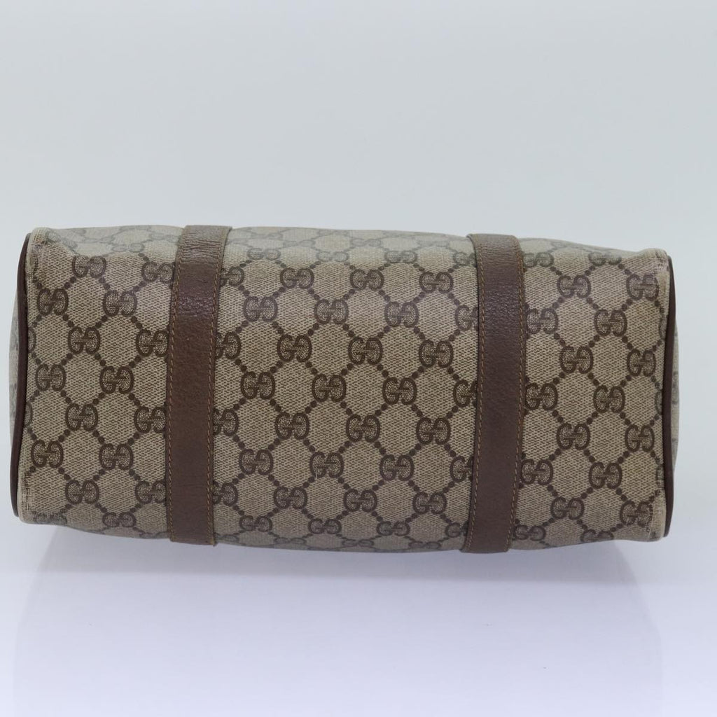 GUCCI GG Supreme Web Sherry Line Hand Bag PVC Beige Red 40 02 006 76193