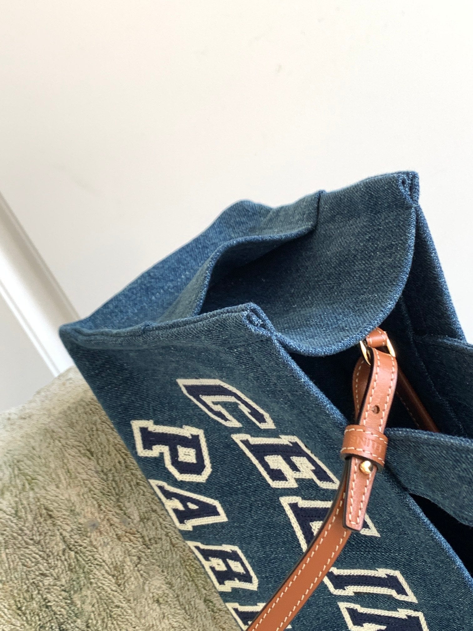 GLAMI Small Denim Tote For Women 11.4in/29cm