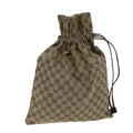 GUCCI GG Canvas Drawstring Pouch Beige 014 1136 3754 76205