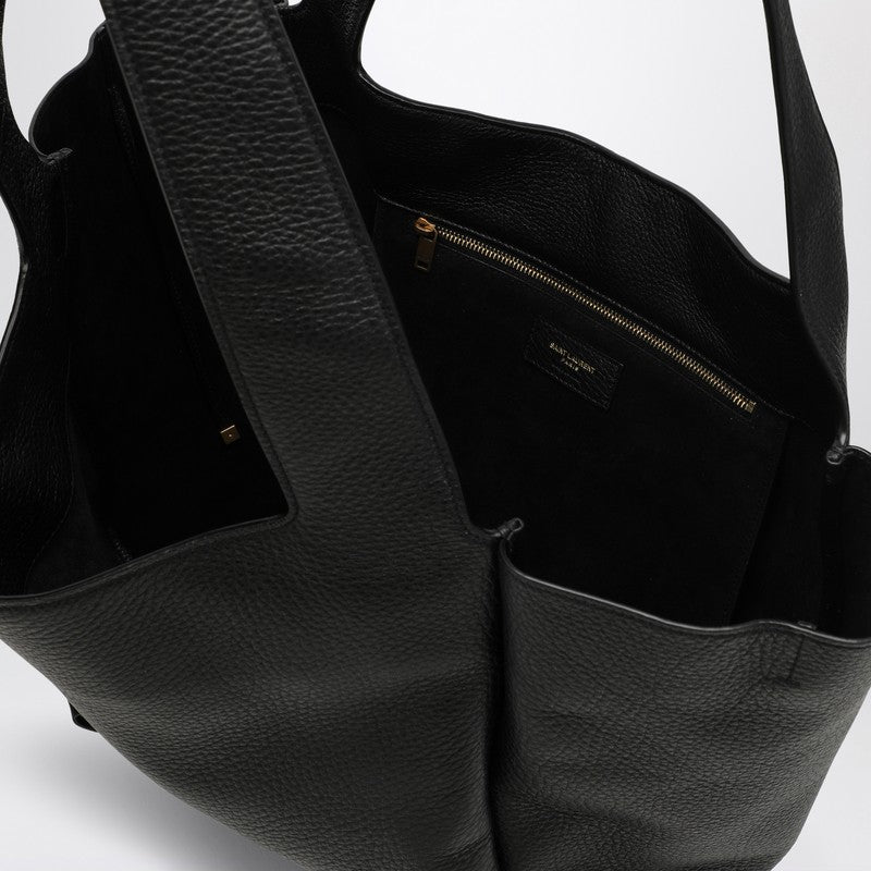 Saint Laurent Bea Black Leather Tote Bag Women