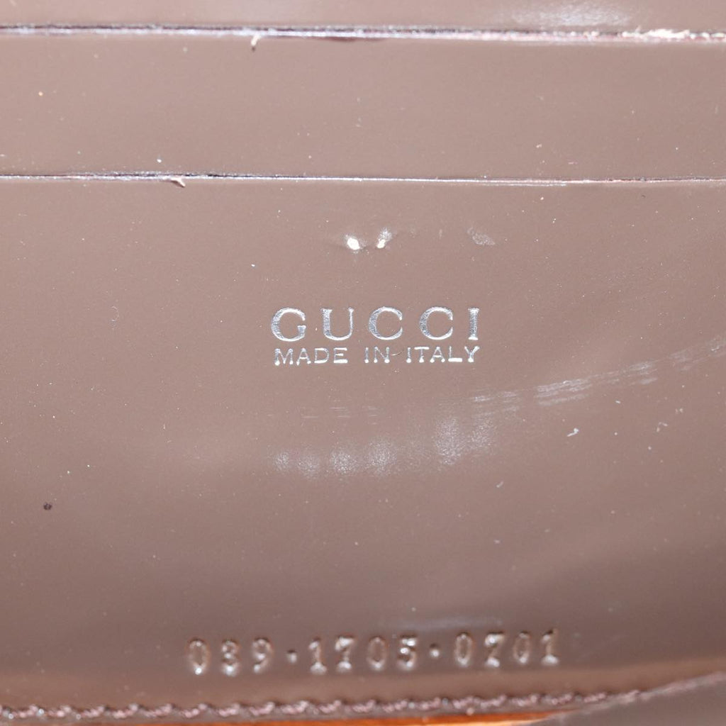 GUCCI Bamboo Hand Bag Canvas 2way Black 039 1705 0701 76385