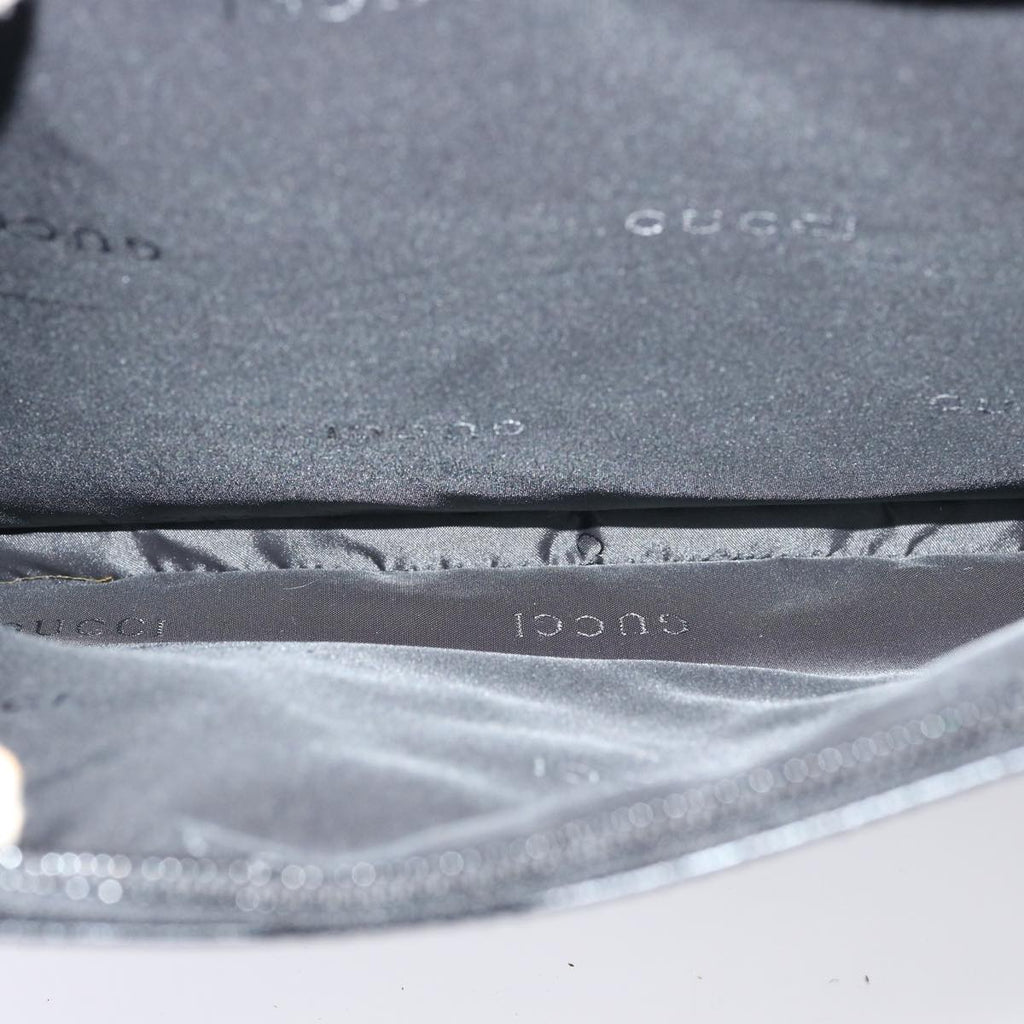 GUCCI Business Bag Leather Outlet 2way Black 76386