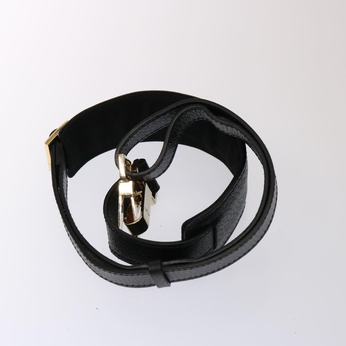 GUCCI Business Bag Leather Outlet 2way Black 76386