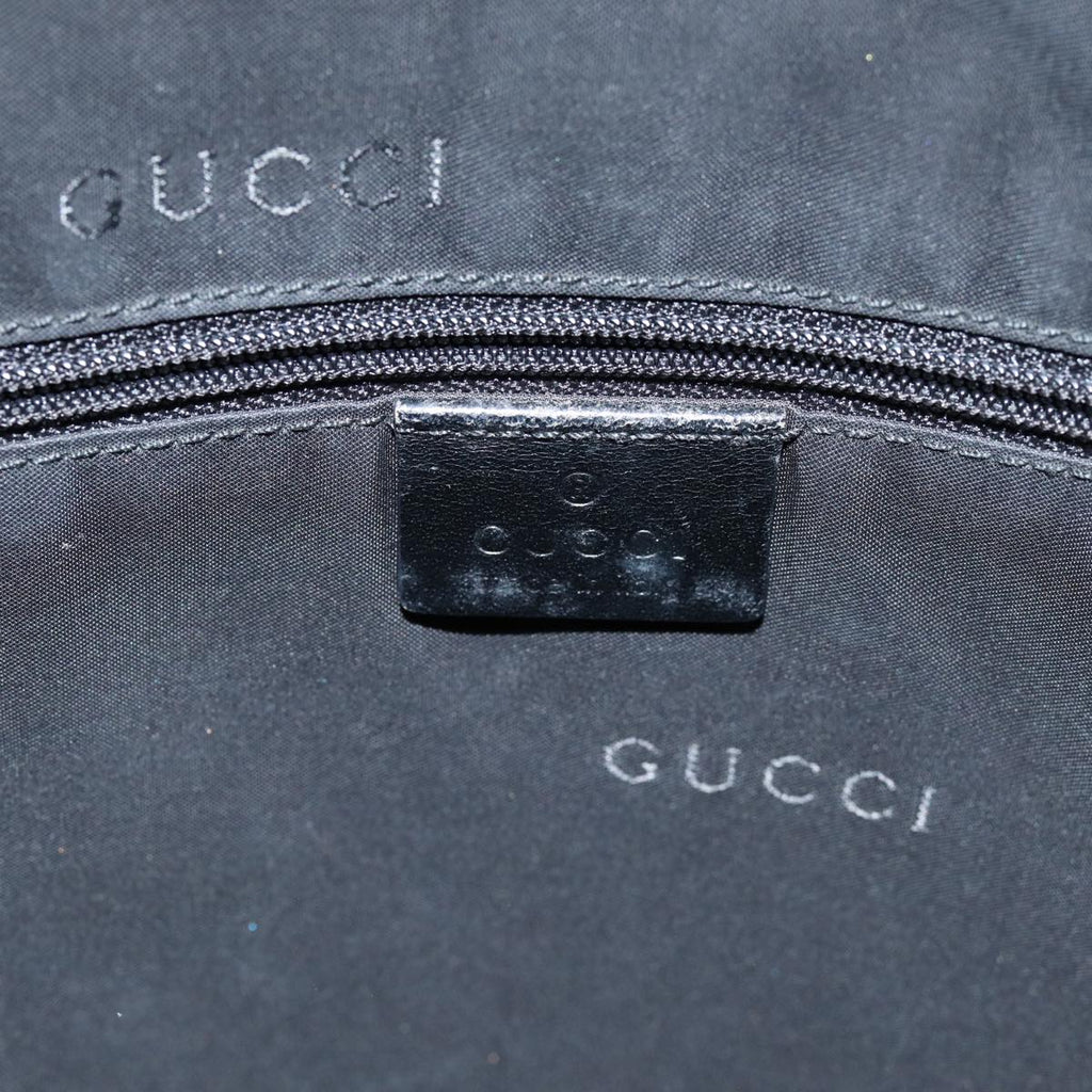 GUCCI Shoulder Bag Suede Black 001 3770 76389