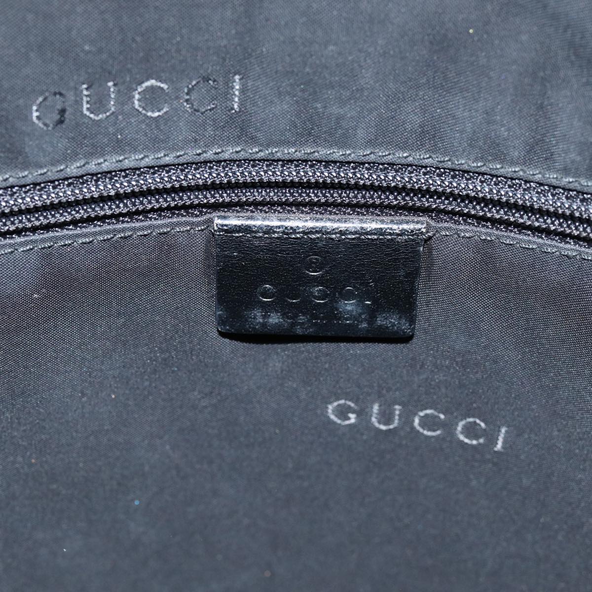 GUCCI Shoulder Bag Suede Black 001 3770 76389