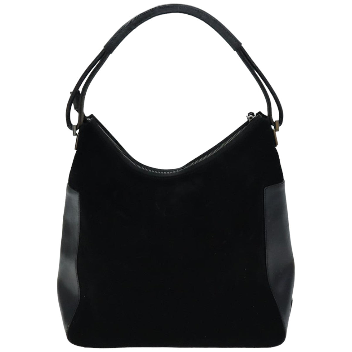 GUCCI Shoulder Bag Suede Black 001 3770 76389
