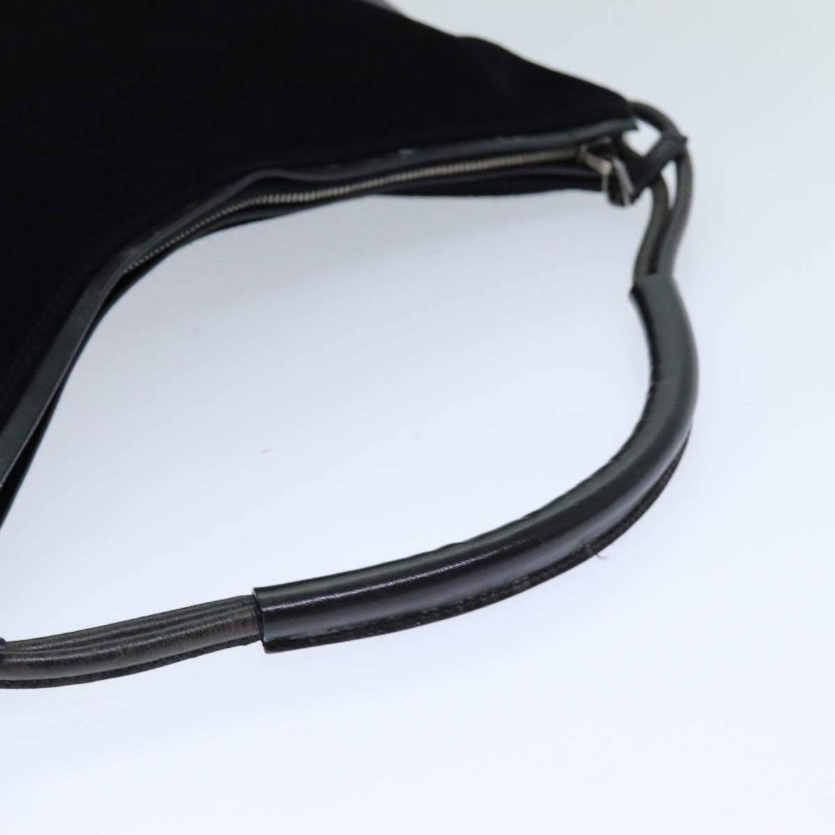 GUCCI Shoulder Bag Suede Black 001 3770 76389