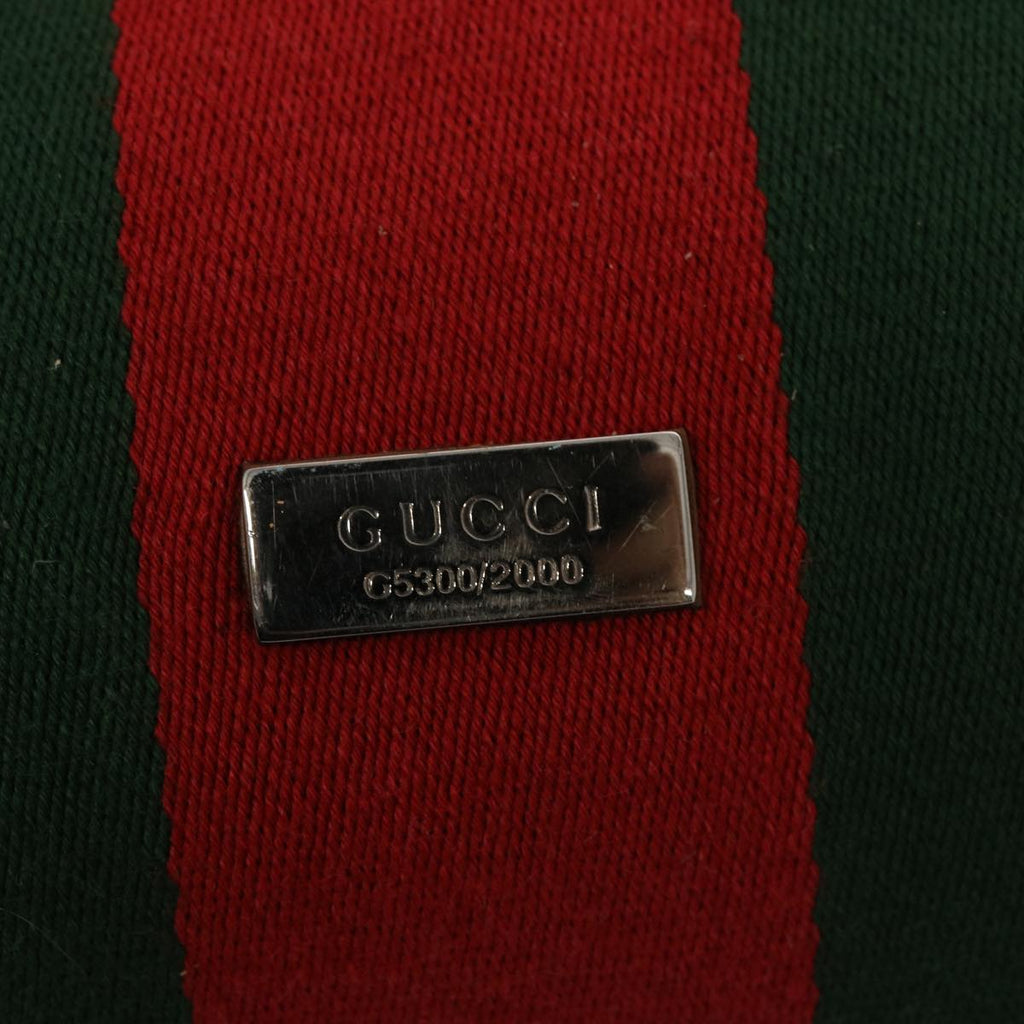 GUCCI GG Canvas Web Sherry Line Boston Bag Beige Red 2122 000 5301 76390
