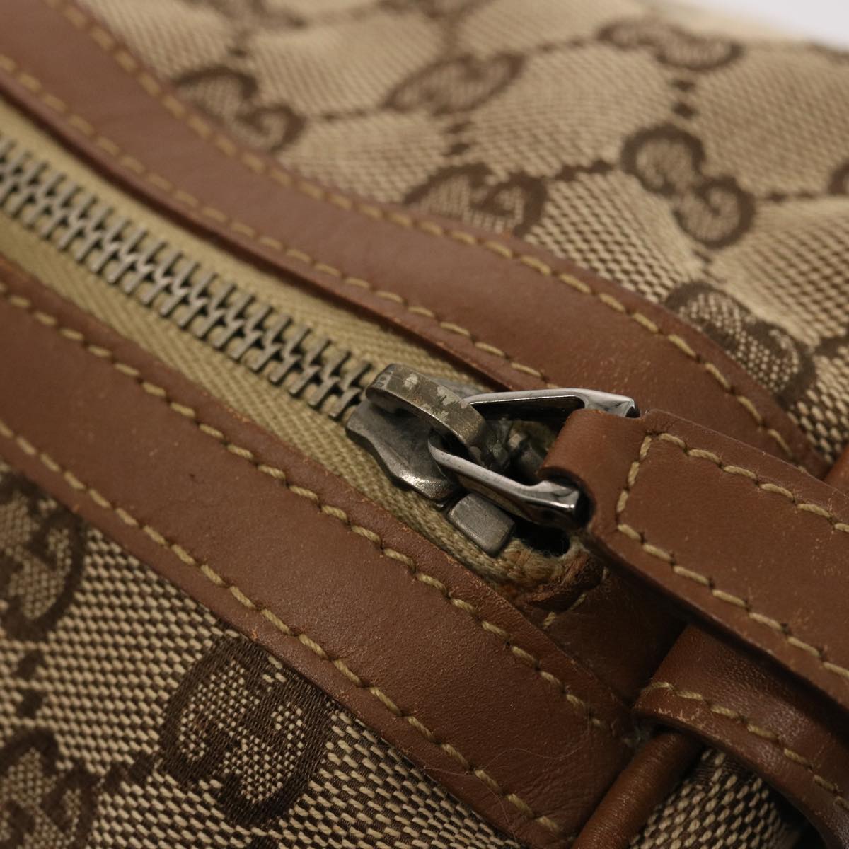 GUCCI GG Canvas Web Sherry Line Boston Bag Beige Red 2122 000 5301 76390