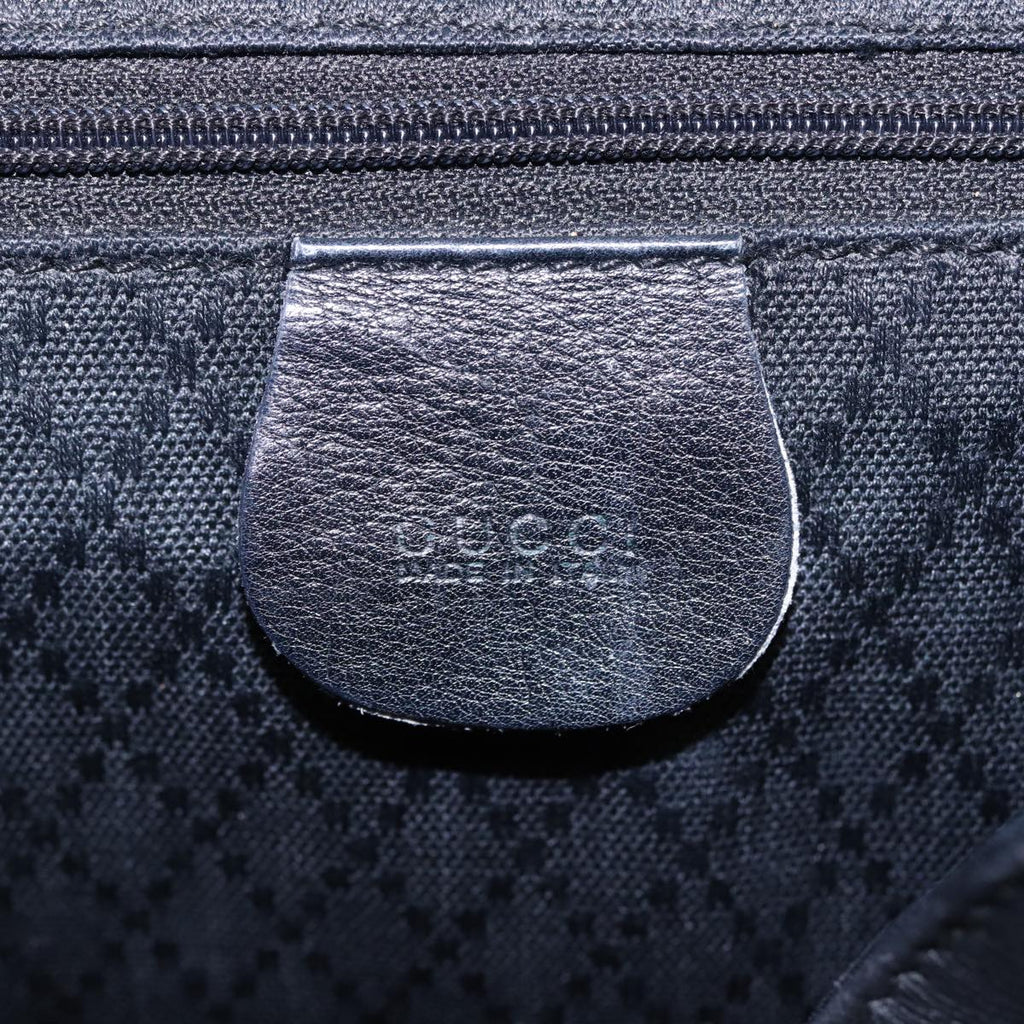 GUCCI Bamboo Backpack Leather Black 003 2058 0016 76392