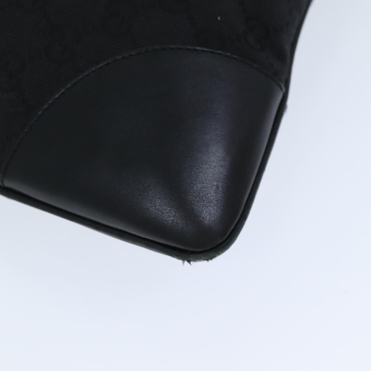 GUCCI GG Canvas Jackie Shoulder Bag Black White 001 4075 76393