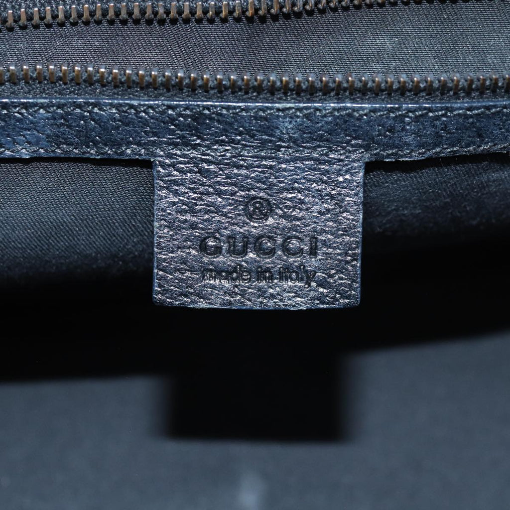 GUCCI GG Canvas Hand Bag Black 124286 76395