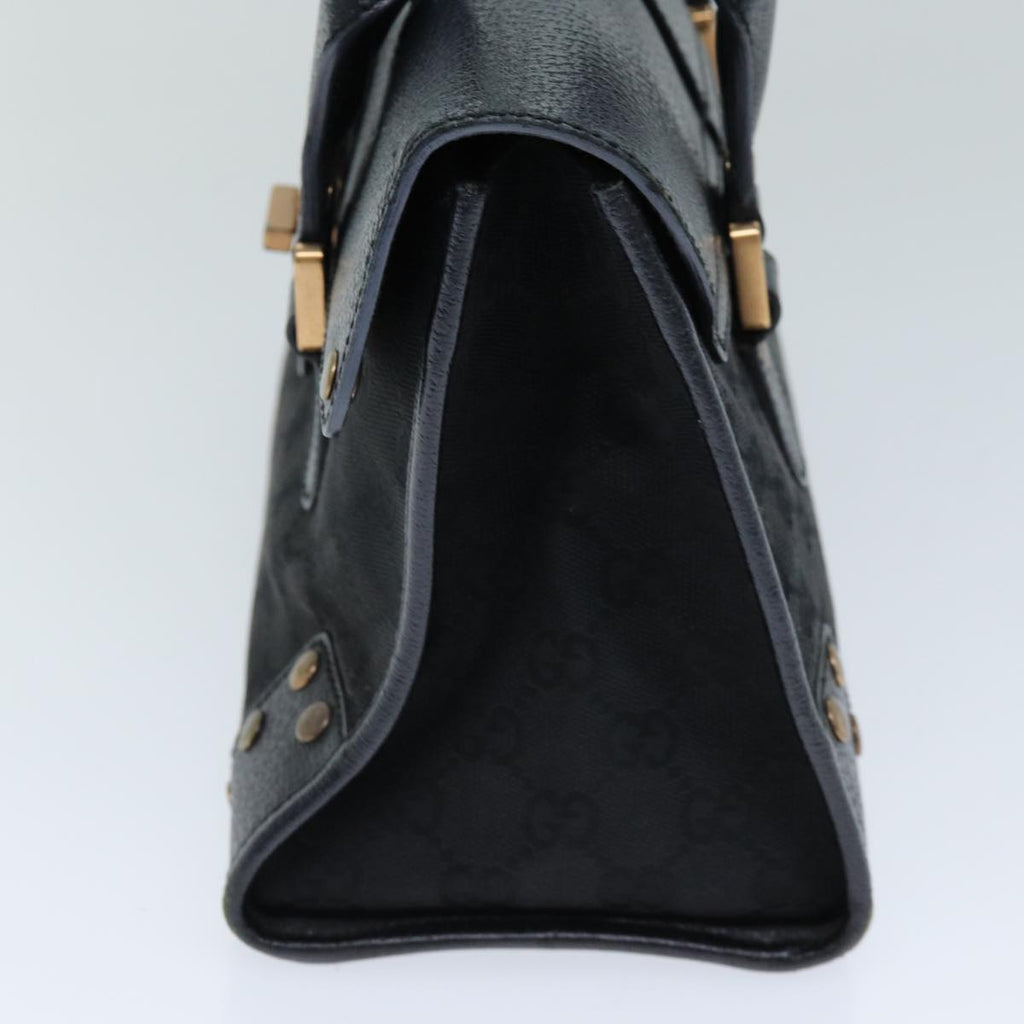 GUCCI GG Canvas Hand Bag Black 124286 76395