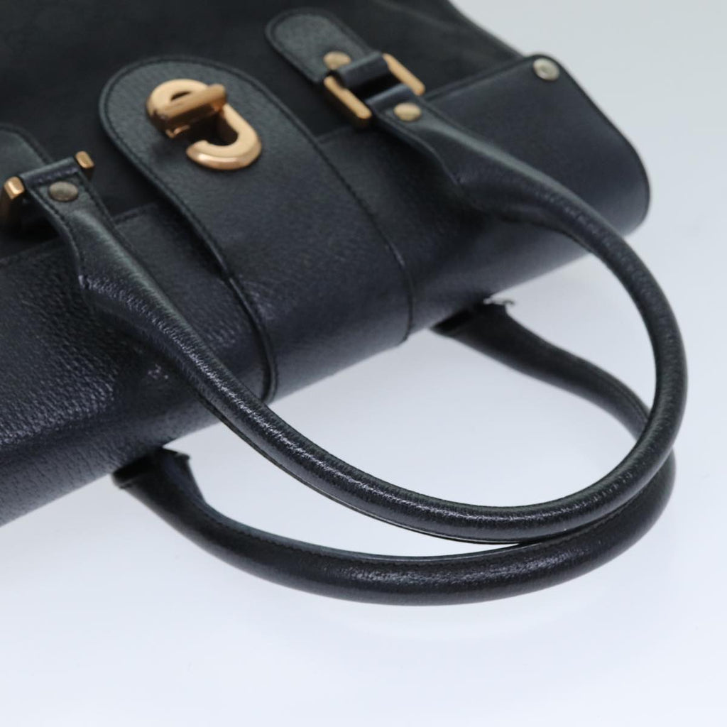 GUCCI GG Canvas Hand Bag Black 124286 76395