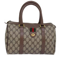 GUCCI GG Supreme Web Sherry Line Boston Bag PVC Beige 002 615 6838 76396