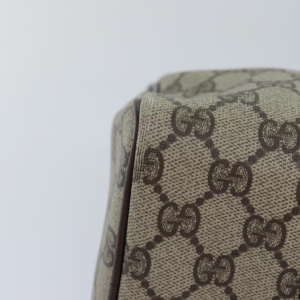 GUCCI GG Supreme Web Sherry Line Boston Bag PVC Beige 002 615 6838 76396